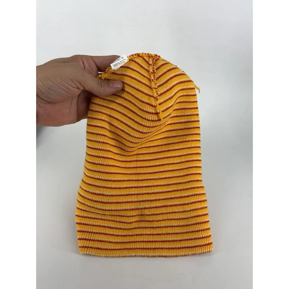 Vintage Taz Looney Tunes Kansas City KC Beanie Winter Knit Hat 90's